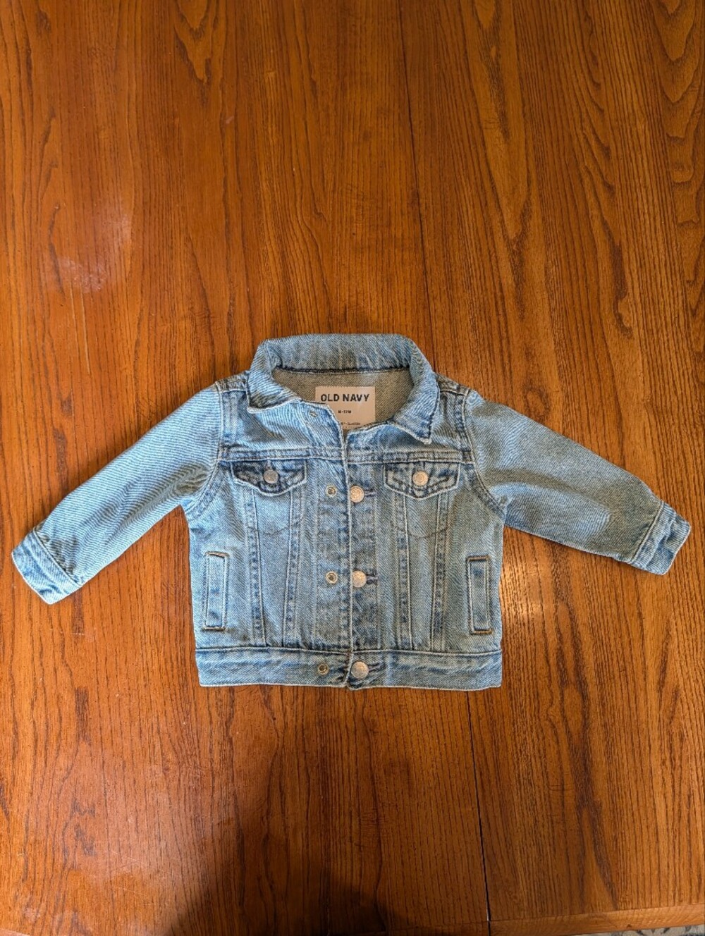 Old Navy Baby Denim Jacket - Light Wash - Size 6-12 Months - Like New